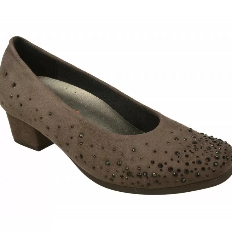 Doctor Cutillas Zapatos Salón-Salón De Tacon Del En Piel Sin Costuras Con Planta Extraible Y Ancho Especial