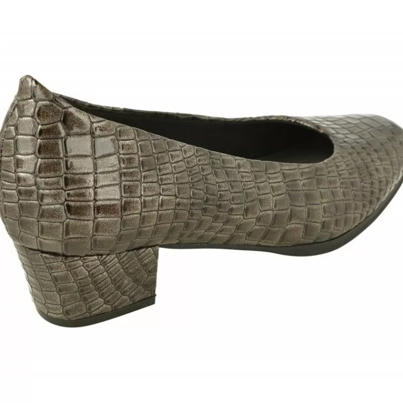 Doctor Cutillas Zapatos Salón-Salón De Tacon Del Escote Redondo Liso Y Piel Coco Charol Con Plantilla Extraible
