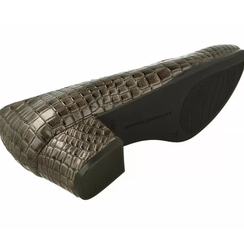 Doctor Cutillas Zapatos Salón-Salón De Tacon Del Escote Redondo Liso Y Piel Coco Charol Con Plantilla Extraible