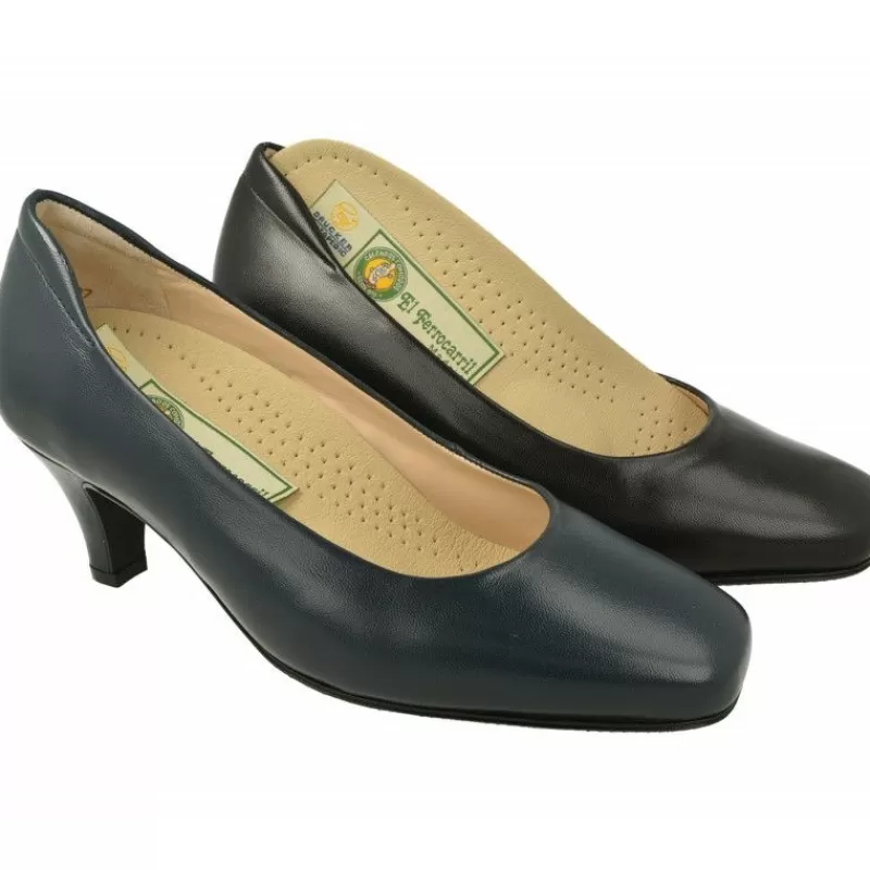 Drucker Calzapedic Zapatos Salón-Salón De Tacon Drucker Con Horma De Ancho Especial Y Plantillas Extrailble Movible De Descanso