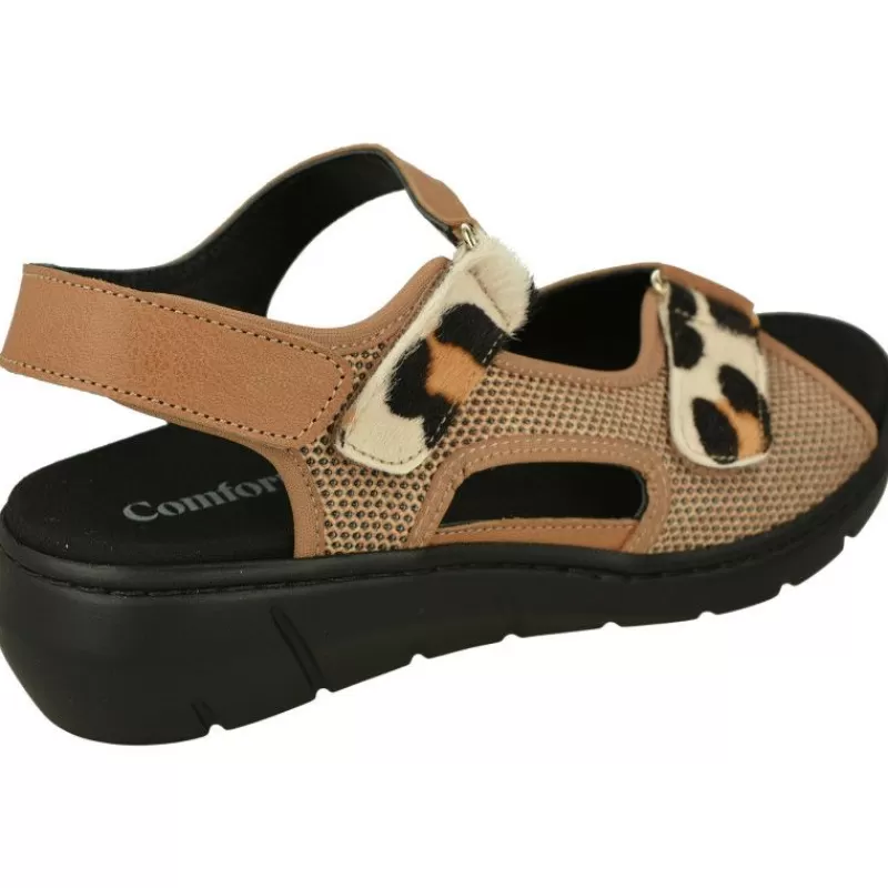 Comfort Class Sandalias-Sandalia De Con Doble Tira De Velcro Ajustable Especial Treking Con Planta Anatomica Extraible Y Piso De Poliureta