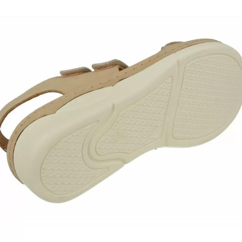 Comfort Class Sandalias-Sandalia De Con Tiras Cruzadas Combinadas, Piso De Poliuretano Y Planta De Descanso Extraible