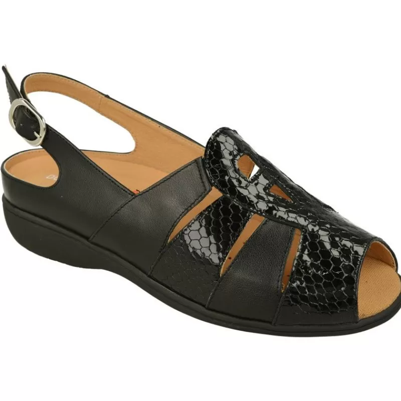 Doctor Cutillas Sandalias-Sandalia De De Tiras Cruzadas En Piel Combinada. Horma Muy Confortable Y Plantilla Anatomica Extraible