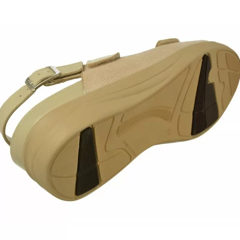 Drucker Calzapedic Sandalias-Sandalia De Drucker Con Doble Velcro En Pala Con Horma De Ancho 14 Y Piso Y Planta De Descanso Movible