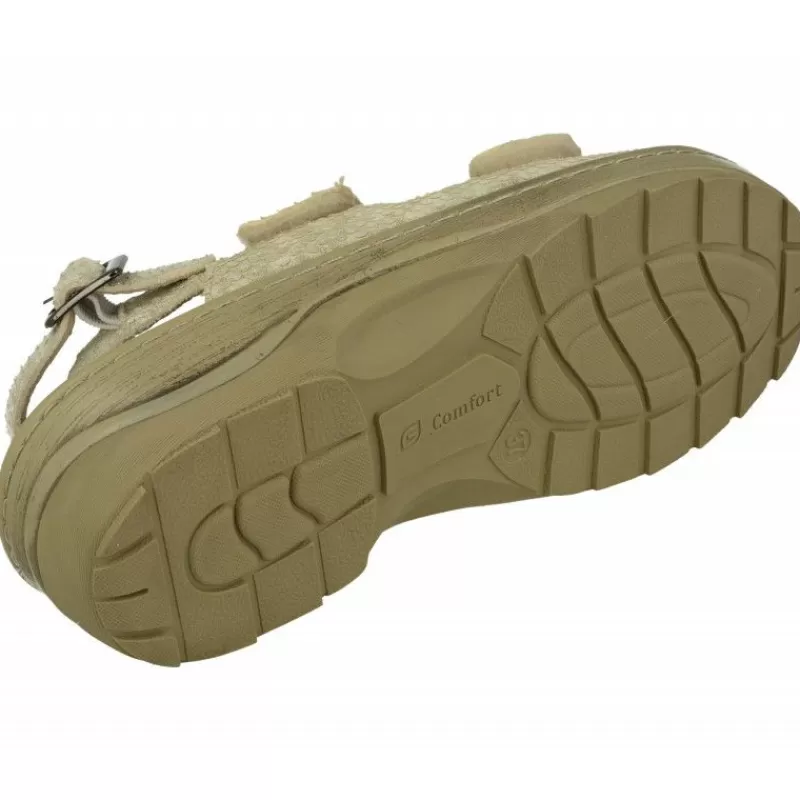 G Comfort Sandalias-Sandalia De De Doble Tira De Velcro Con Licra Elastica Adaptable, Planta De Descanso Extraible Y Piso De Caucho