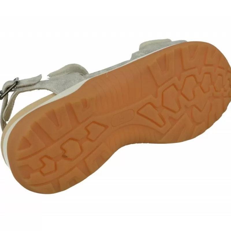 G Comfort Sandalias-Sandalia De De Doble Velcro Con Flor En Pala De Piel Grabada, Planta Anatomica Extraible Y Piso De Caucho