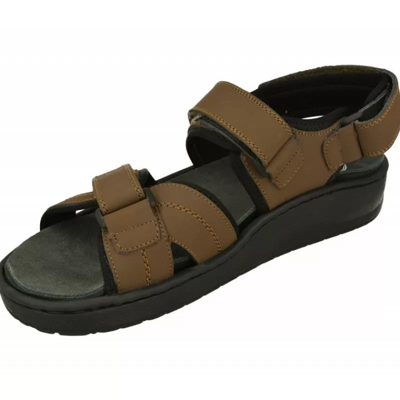 G Comfort Sandalias-Sandalia De De Tiras Cruzadas Con Ajuste De Velcro Y Planta De Descanso Extraible