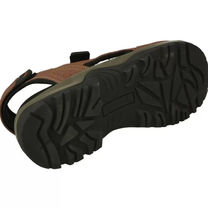 G Comfort Sandalias-Sandalia De En Piel Con Ajuste De Velcros Piel Engrasada Y Planta De Descanso Con Piso De Amortiguacion