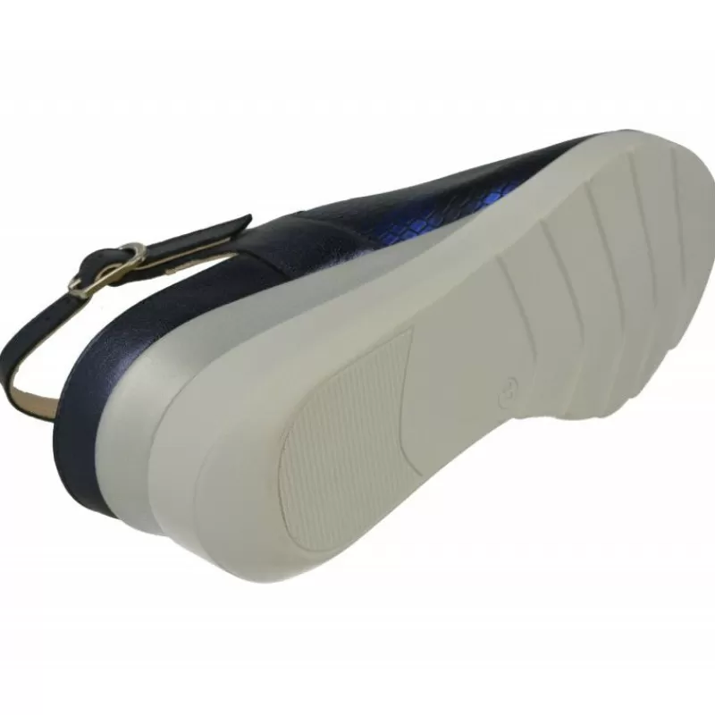 Drucker Calzapedic Sandalias-Sandalia De Piel Y Pala Elastica De , Plantilla Movible, Ancho 13