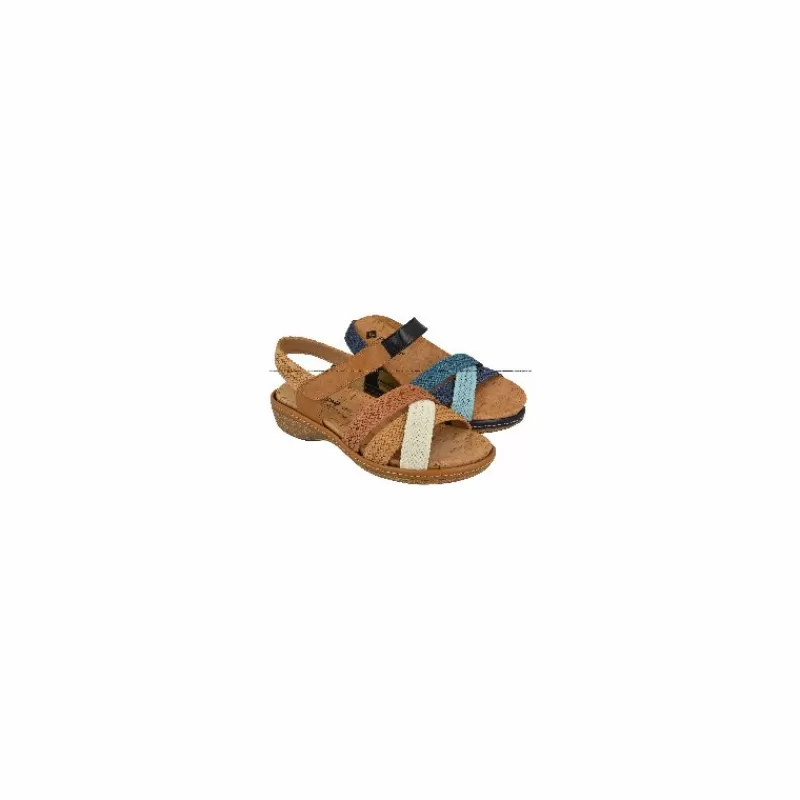 PieSanto Sandalias-Sandalia De Con Pala Trenzada Y Planta Anatomica Movible Con Suela De Amortiguacion