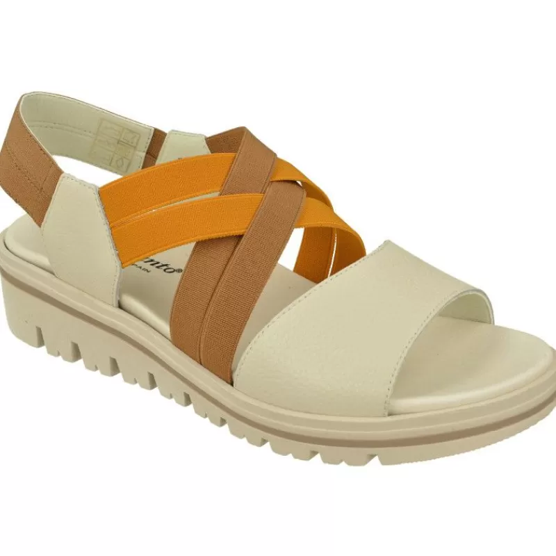 PieSanto Sandalias-Sandalia De Con Tiras Elaticas Combinadas Y Pala Lisa Con Cuna De Caucho Amortiguada Y Planta Natomica Movible