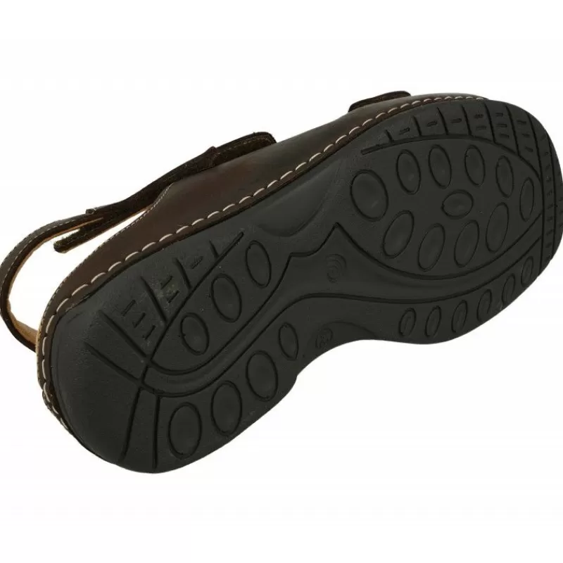 Calzamedi Sandalias-Sandalia De Triple Ajuste Por Velcros Con Planta Anatomica Movible Para Plantillas De