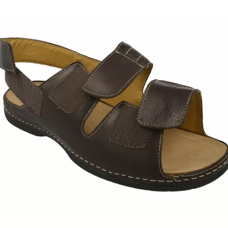 Calzamedi Sandalias-Sandalia De Triple Ajuste Por Velcros Con Planta Anatomica Movible Para Plantillas De