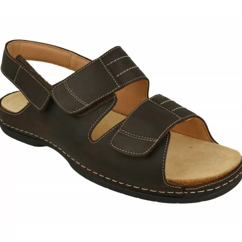 Calzamedi Sandalias-Sandalia De Triple Ajuste Por Velcros Con Planta Anatomica Movible Para Plantillas De