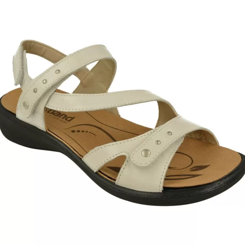 WESTLAND BY JOSEF SEIBEL antes ROMIKA Sandalias-Sandalia De Westland De Tiras Cruzadas Y Ajuste De Velcro Con Planta Anatomica Extraible Y Piso De Poliuretano