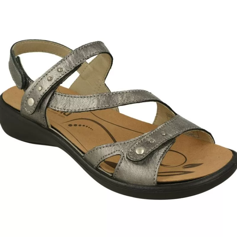 WESTLAND BY JOSEF SEIBEL antes ROMIKA Sandalias-Sandalia De Westland De Tiras Cruzadas Y Ajuste De Velcro Con Planta Anatomica Extraible Y Piso De Poliuretano