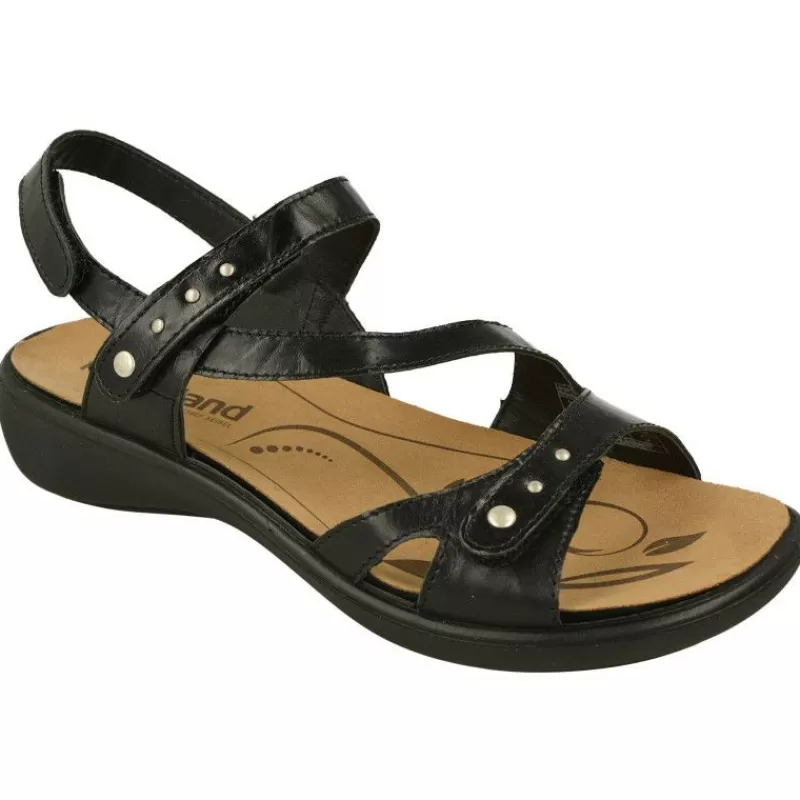 WESTLAND BY JOSEF SEIBEL antes ROMIKA Sandalias-Sandalia De Westland De Tiras Cruzadas Y Ajuste De Velcro Con Planta Anatomica Extraible Y Piso De Poliuretano
