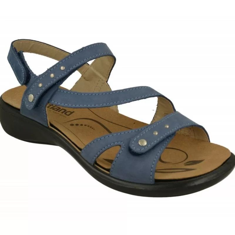 WESTLAND BY JOSEF SEIBEL antes ROMIKA Sandalias-Sandalia De Westland De Tiras Cruzadas Y Ajuste De Velcro Con Planta Anatomica Extraible Y Piso De Poliuretano
