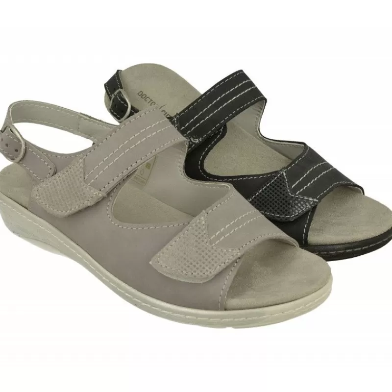 Doctor Cutillas Sandalias-Sandalia Del Con Doble Velcro Ajustable En Pala Con Plantilla Anatomica Y Piso De Caucho