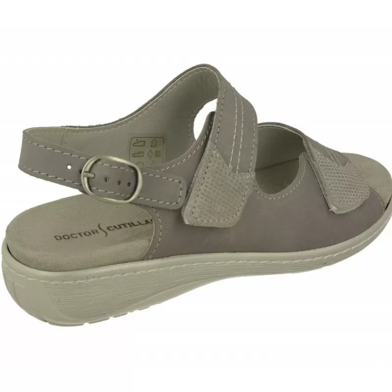 Doctor Cutillas Sandalias-Sandalia Del Con Doble Velcro Ajustable En Pala Con Plantilla Anatomica Y Piso De Caucho