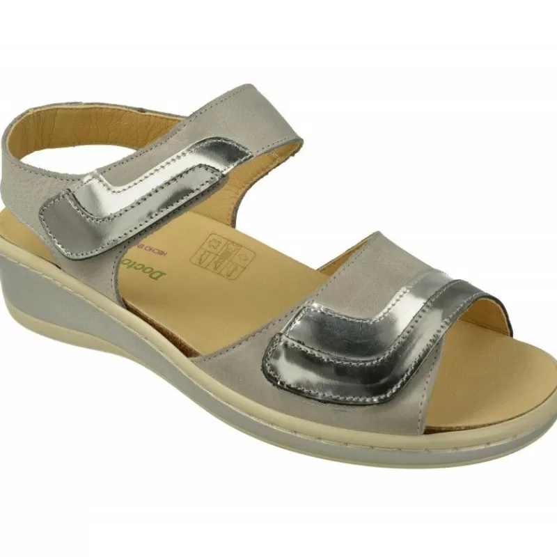 Doctor Cutillas Sandalias-Sandalia Del Con Soble Tira De Velcro Ajustable En Piel Vacuna Con Planta De Descanso Extraible Y Piso De Amorti