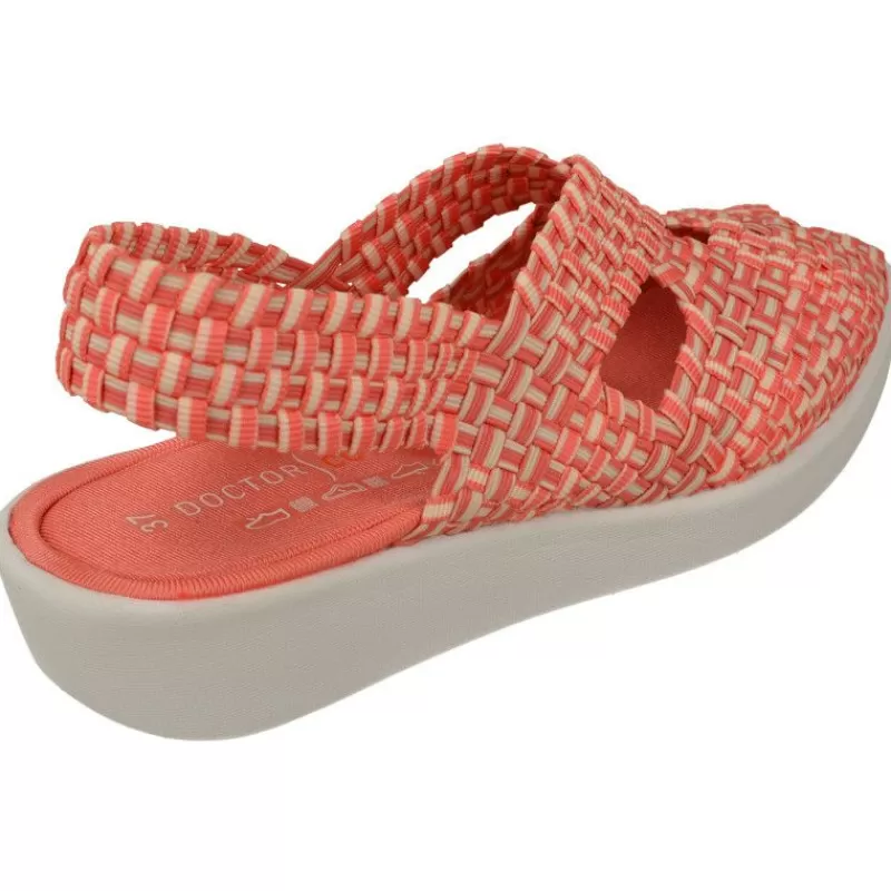 Doctor Cutillas Sandalias-Sandalia Del En Lona Trenzada Combinada Con Piso Microporoso Ligero Y Flexible