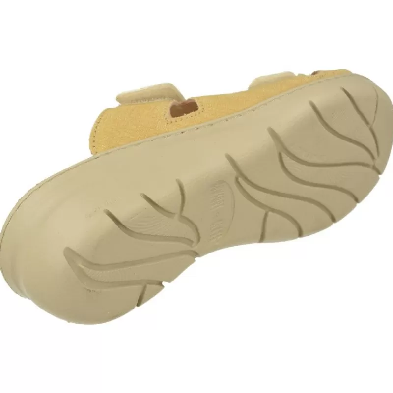 Comfort Class Sandalias-Sandalia Zueco De Combinado Piel Lisa Y Grabada Con Planta De Descanso Y Suela Aligerada