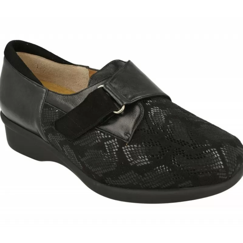 Alviflex Velcros-Velcro De En Piel Grabada Puntos Elastica Con Piso Aligerado De Poliuretano Y Horma De Ancho 15 Especial Plantillas