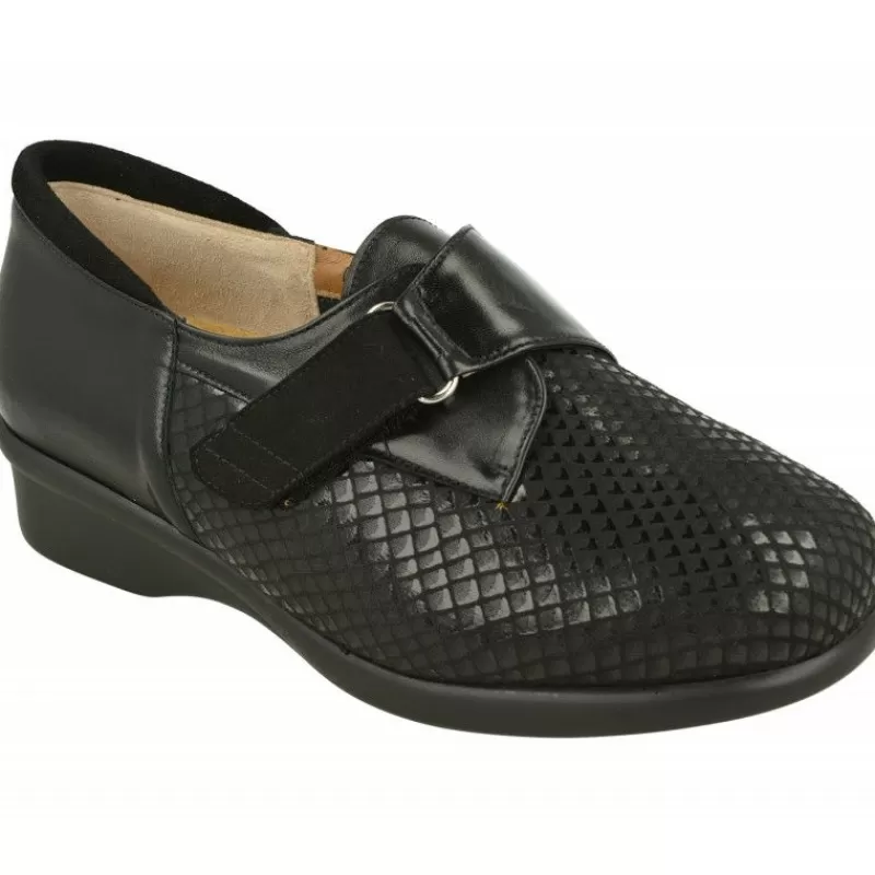 Alviflex Velcros-Velcro De En Piel Grabada Puntos Elastica Con Piso Aligerado De Poliuretano Y Horma De Ancho 15 Especial Plantillas