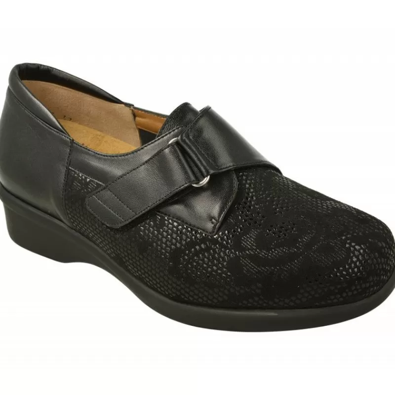 Alviflex Velcros-Velcro De En Piel Grabada Puntos Elastica Con Piso Aligerado De Poliuretano Y Horma De Ancho 15 Especial Plantillas
