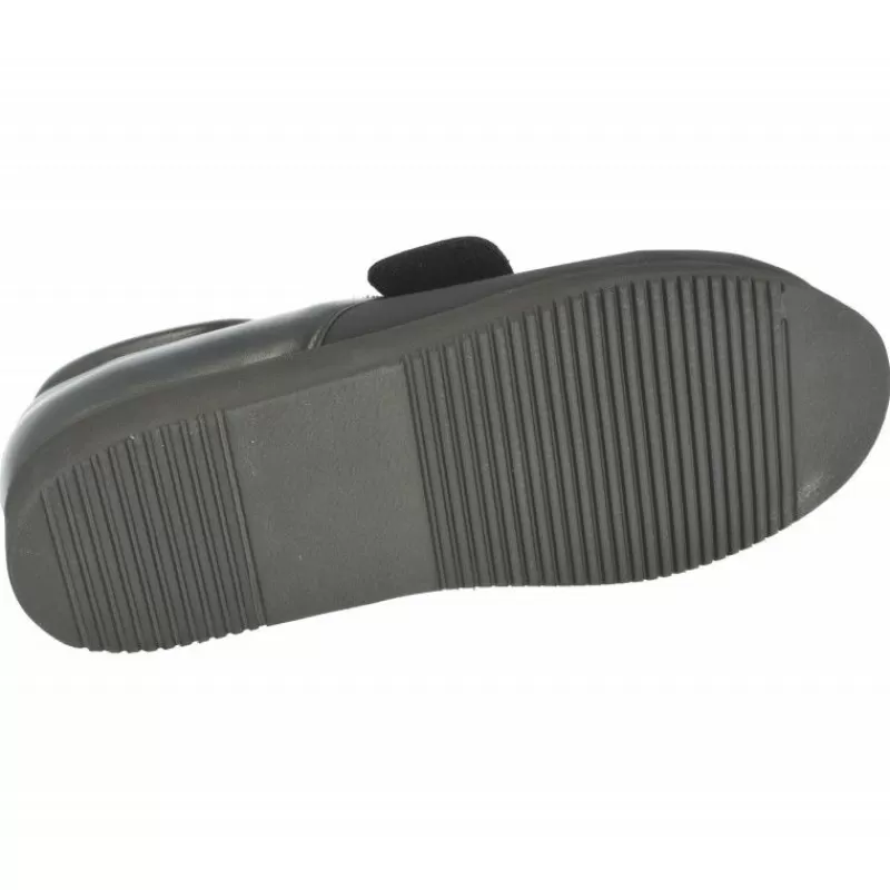 Calzamedi Velcros-Velcro De Con Cordon Y Pala Elastica Ancho 16 Especial Pie Diabetico. Negro