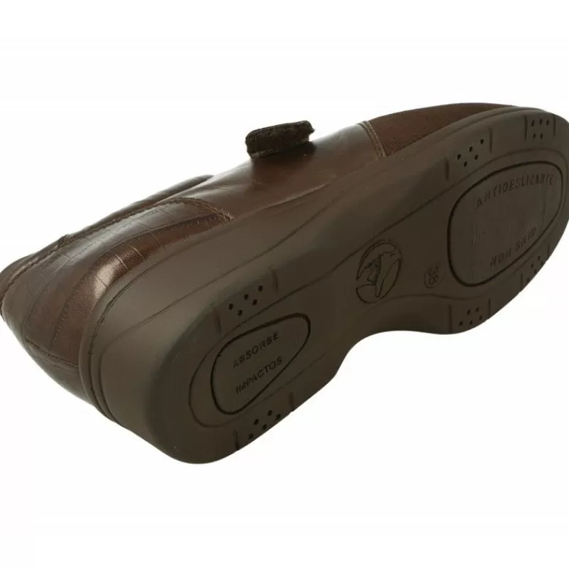 Calzamedi Velcros-Velcro De En Piel Y Pala Elastica, Ancho 14, Especial Plantillas.