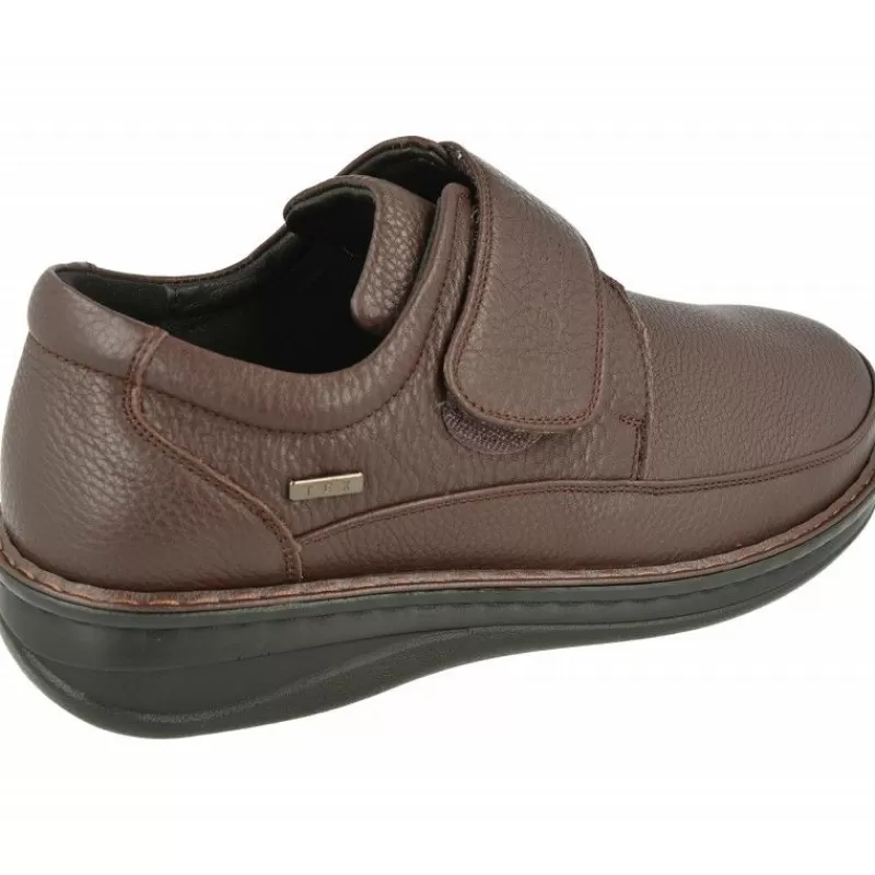 G Comfort Velcros-Velcro De Con Bordon En Pala Y Piel Grabada, Membrana Impermeable Y Piso De Poliuretano Aligerado En Horma De Ancho 14
