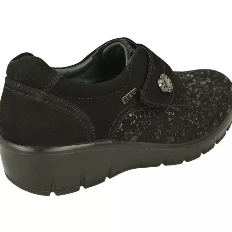G Comfort Velcros-Velcro De En Piel Elastica Estampada Con Piso De Cuna Poliuretano Y Planta Extraible Negro