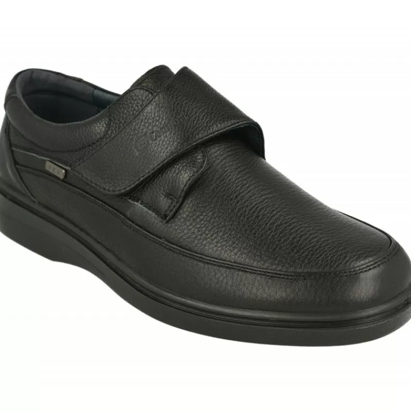 G Comfort Velcros-Velcro De En Piel Grabada Con Bordon En Pala, Membrana Impermeable Y Piso De Poliuretano Con Planta Extraible