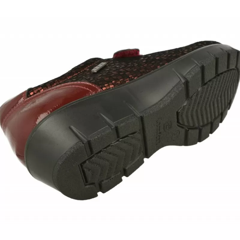G Comfort Velcros-Velcro De En Piel Grabada Con Planta De Descanso, Piso De Amortiguacion Y Membrana Impermeable
