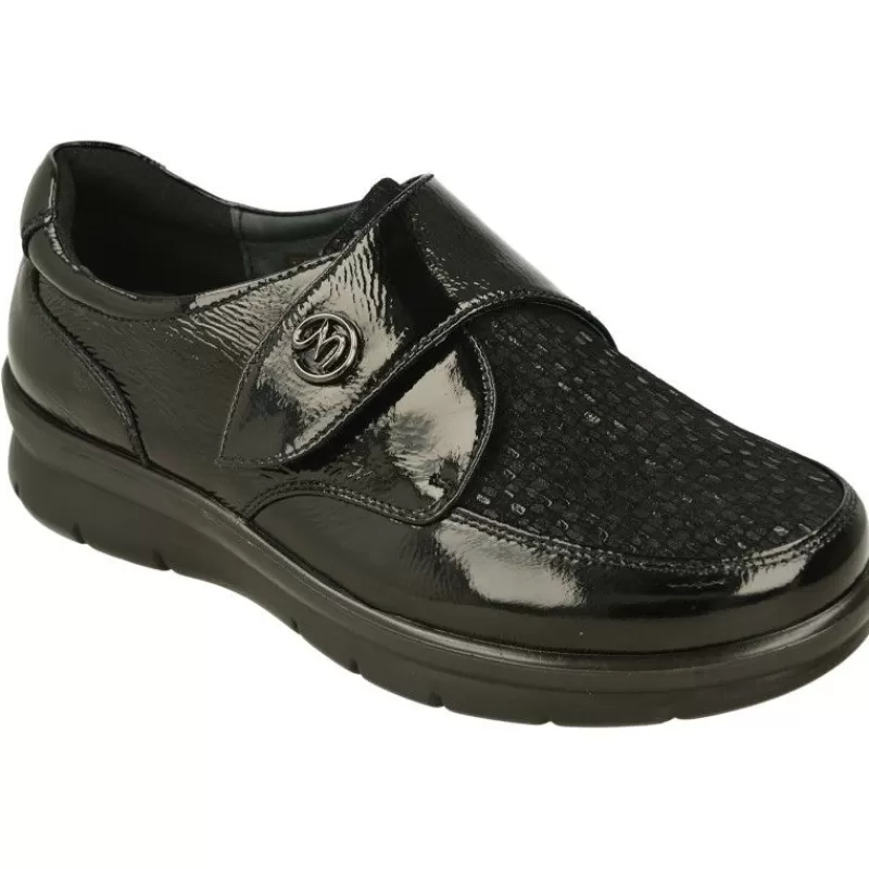 G Comfort Velcros-Velcro De G-Comfort En Piel Metalizada Con Pala Estampada De Licra Adaptable Con Piso Bajo De Cuna Ligera De Poliuretano.