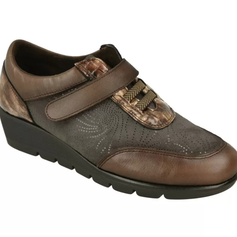 Doctor Cutillas Velcros-Velcro Del En Piel Grabada Combinada Con Metalizado Y Piso De Poliuretano Con Planta Extraible