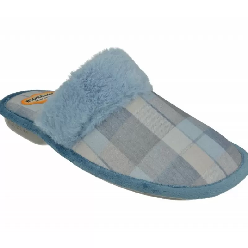 Cosdam Chinelas-Zapatilla Chinela De Biorelax En Pano Cuadros Con Planta De Descanso Y Piso De Goma