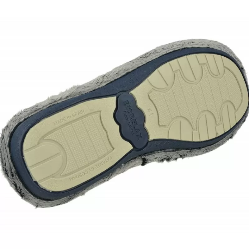 Cosdam Chinelas-Zapatilla Chinela De Cosdan En Pano De Dacha Con Piso De Goma Y Planta De Descanso Biorelax Marino