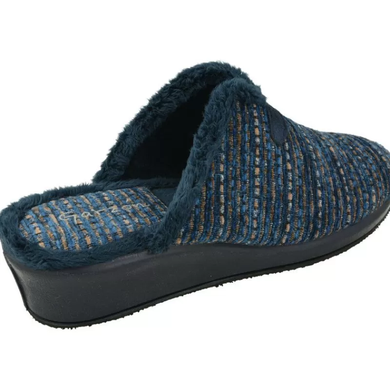 Garzon Chinelas-Zapatilla Chinela De De Pano Aterciopelado Estampado Con Piso De Cuna Esponja.