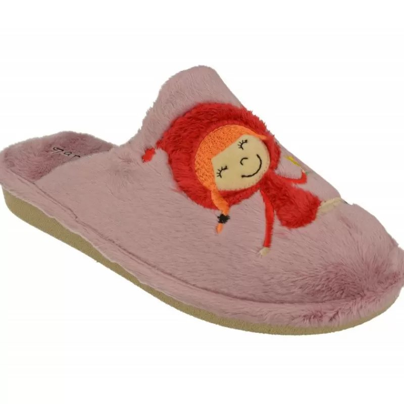 Garzon Chinelas-Zapatilla Chinela De En Pano Dacha Con Estampado Caperucita Y Piso Microporoso