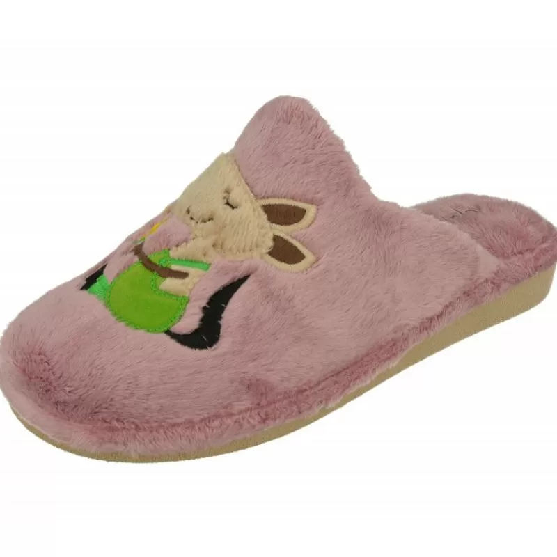 Garzon Chinelas-Zapatilla Chinela De En Pano Dacha Con Estampado Caperucita Y Piso Microporoso