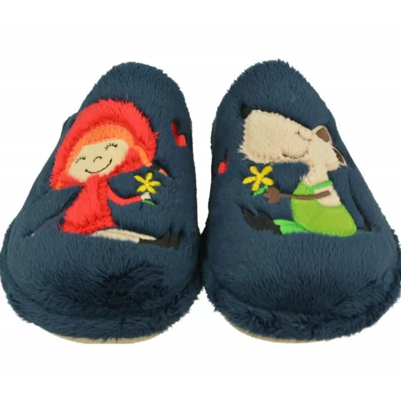 Garzon Chinelas-Zapatilla Chinela De En Pano Dacha Con Estampado Caperucita Y Piso Microporoso