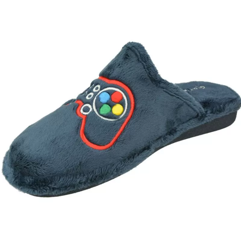 Garzon Chinelas-Zapatilla Chinela De En Pano Dacha Estampa Mando Consola De Juegos Con Piso Microporoso Especial Parquet Marino