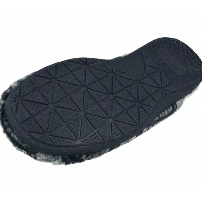 Garzon Chinelas-Zapatilla Chinela De En Pano De Cuadros Con Piso De Caucho Y Horma Confortable Marino