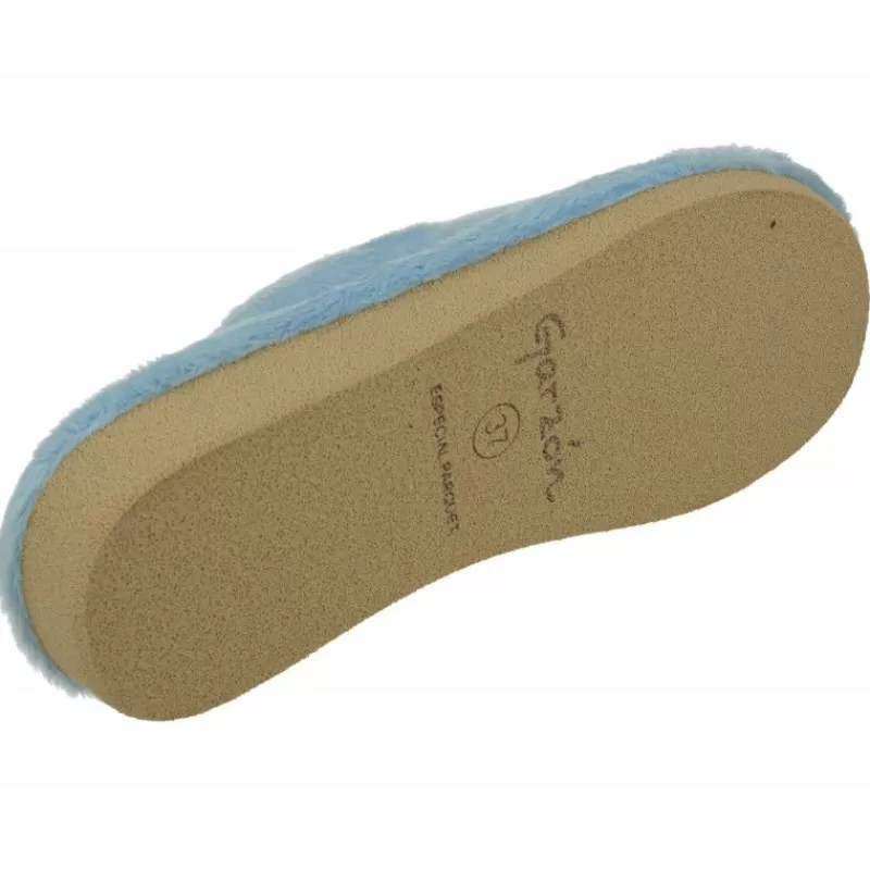 Garzon Chinelas-Zapatilla Chinela De En Pano De Dacha Estampado Luna-Estrella Con Piso Miroporoso Aligerado