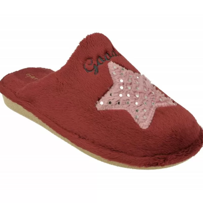 Garzon Chinelas-Zapatilla Chinela De En Pano De Dacha Estampado Luna-Estrella Con Piso Miroporoso Aligerado