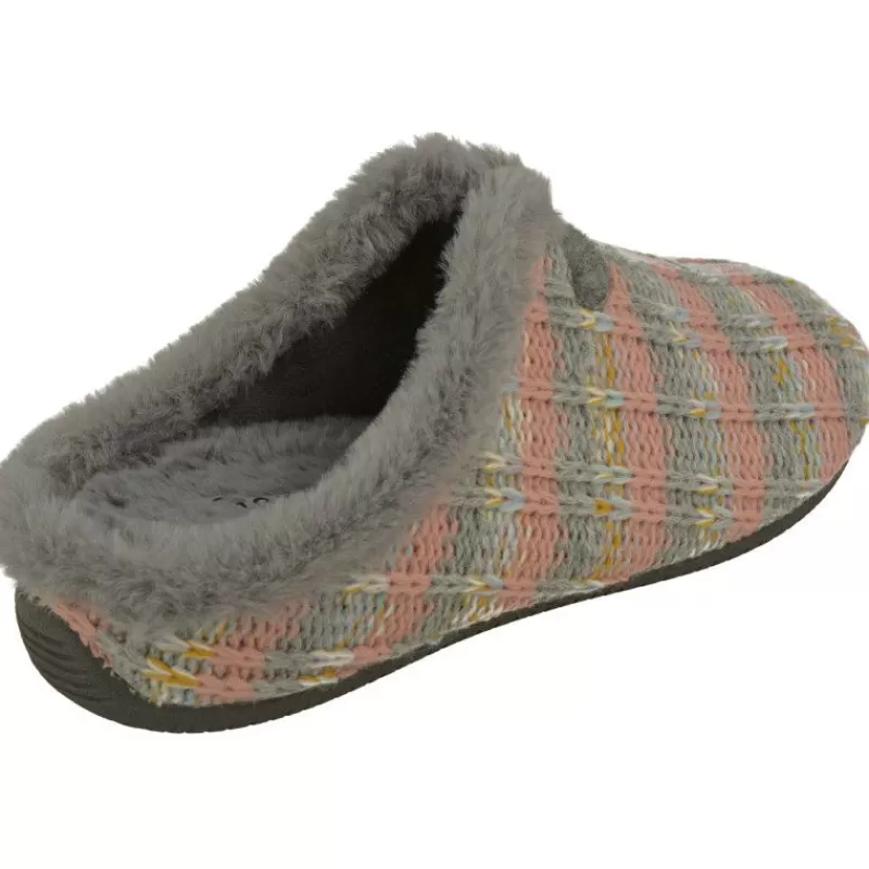 Garzon Chinelas-Zapatilla Chinela De En Pano De Lana Con Planta De Cuna De Latex Y Piso De Caucho Muy Confortable