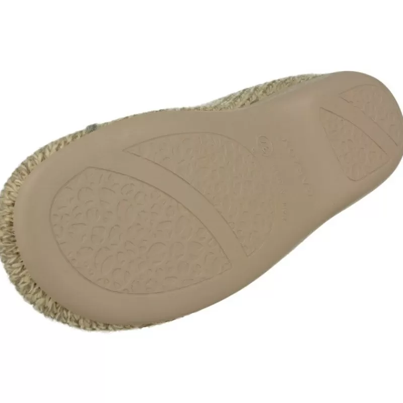 Garzon Chinelas-Zapatilla Chinela De En Pano Punto Con Corazon Estampado Y Planta De Descanso Extraible Y Piso De Caucho